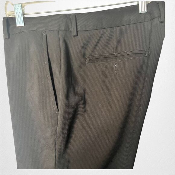 Mens Kenneth Cole Black Pin Stripes Slacks/Trousers Size 36 X 30 - Picture 2 of 10